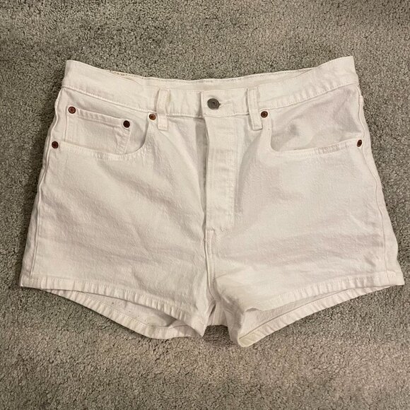 Levi's® Premium 501® High-Waisted White Shorts size 30 - Picture 3 of 10